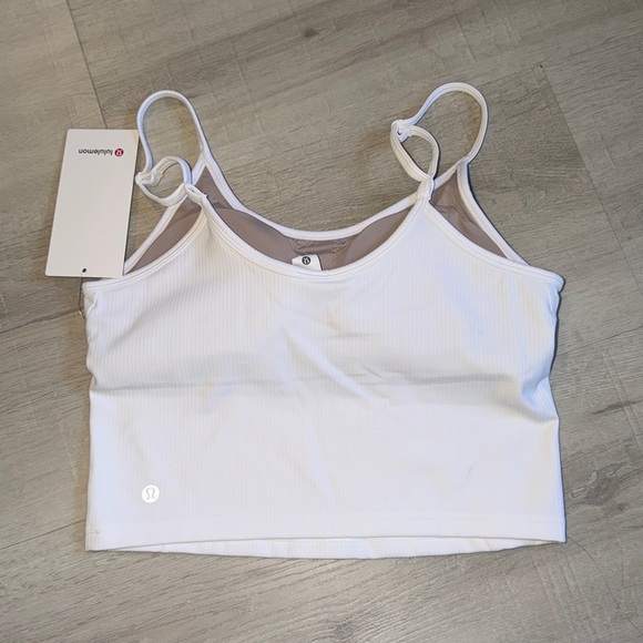 Wunder Train U-Neck Strappy Ribbed Tank Top 8 NEW - Picture 5 of 7